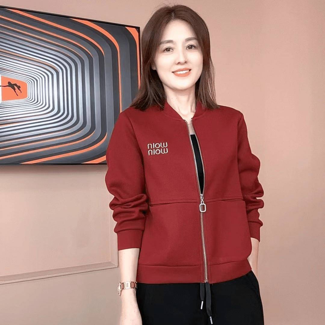 新品中老年女装妈妈秋装2026新款外套春秋短款时尚棒球服夹克洋气