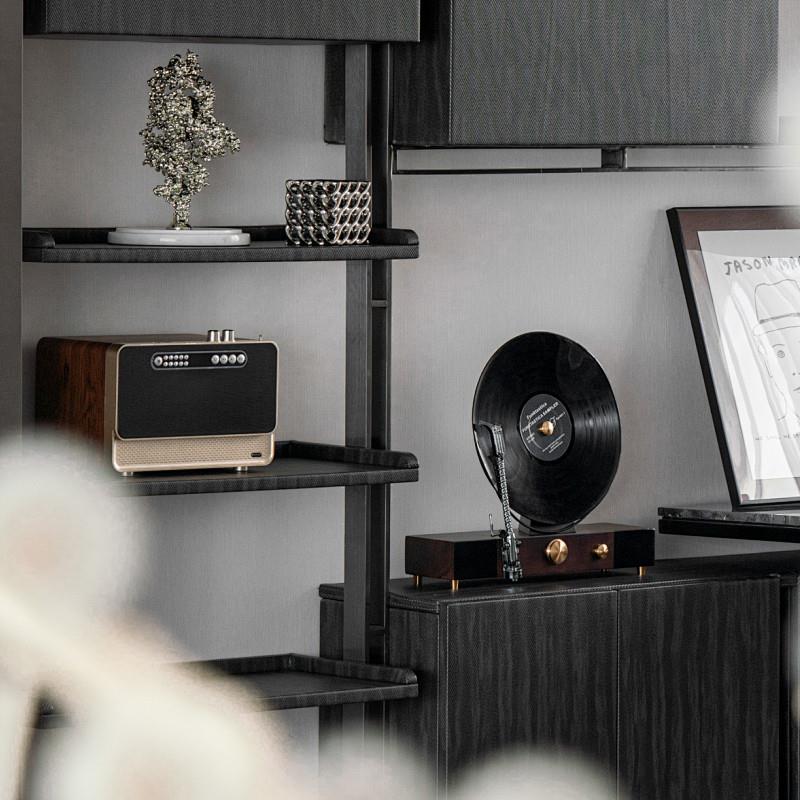 现货美式复古留声机摆件客厅玄关电视柜酒柜轻奢高档软装工艺装饰