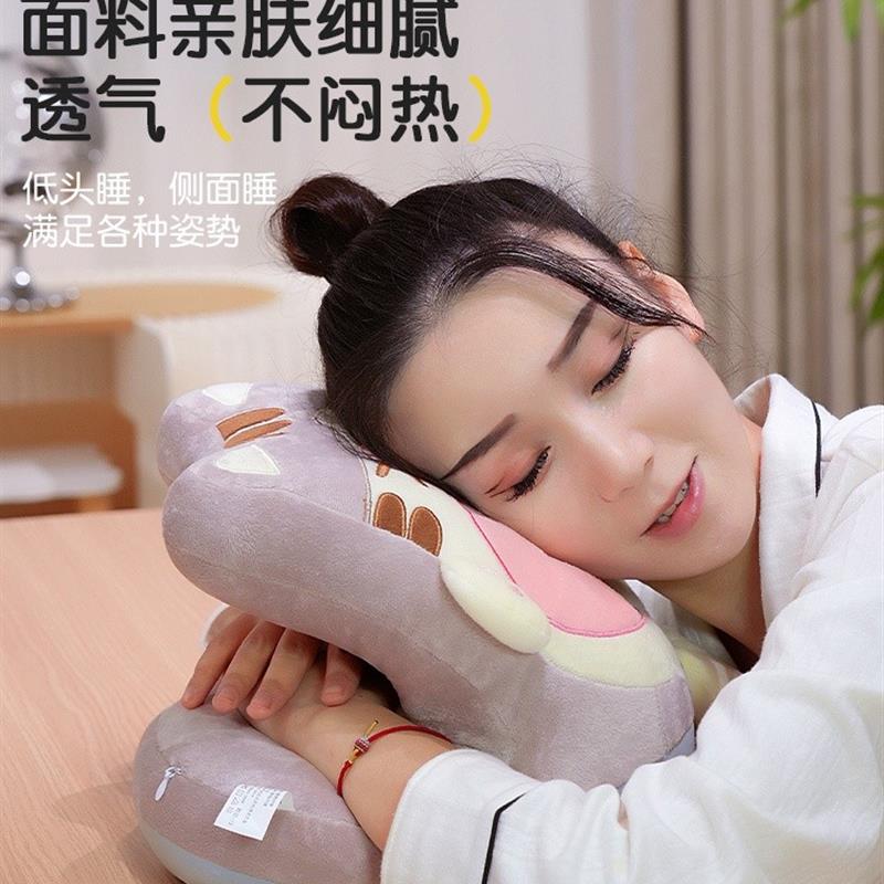 现货新款猫午睡枕儿童午休