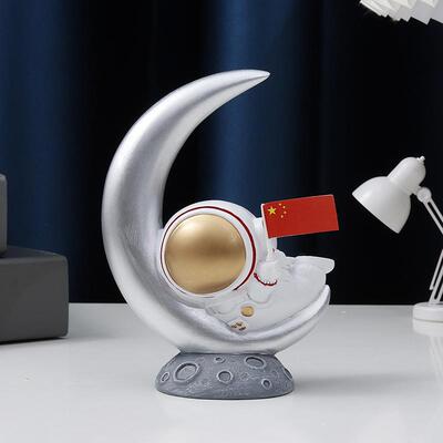 新品树脂太空宇航员摆件航