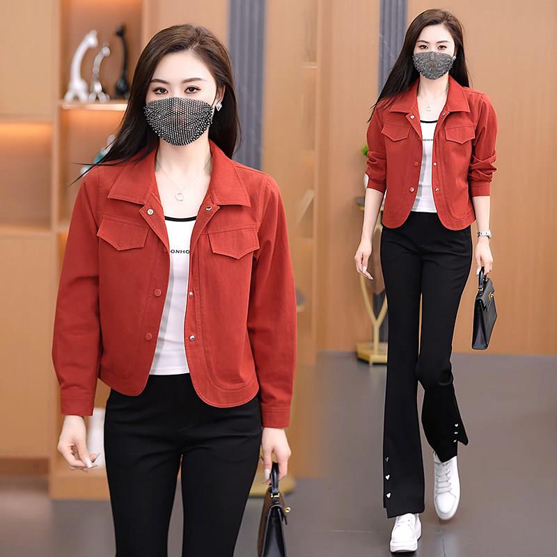 新品时尚短款外套女2026秋季新款宽松洋气减龄百搭小个子休闲夹克