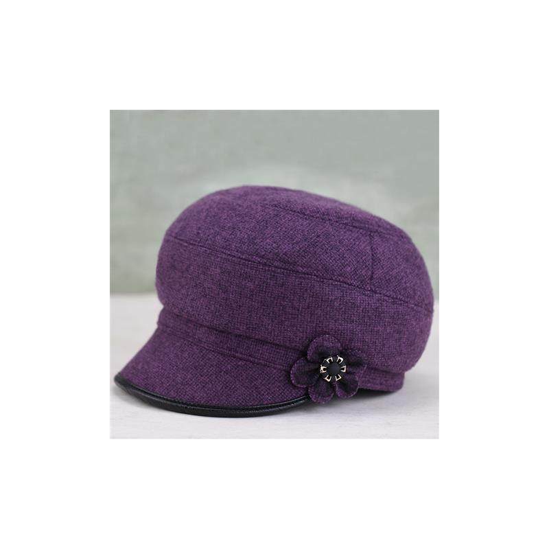 帽子女款2025新款老年人保暖中年妈妈冬天毛线针织帽加绒加厚棉帽