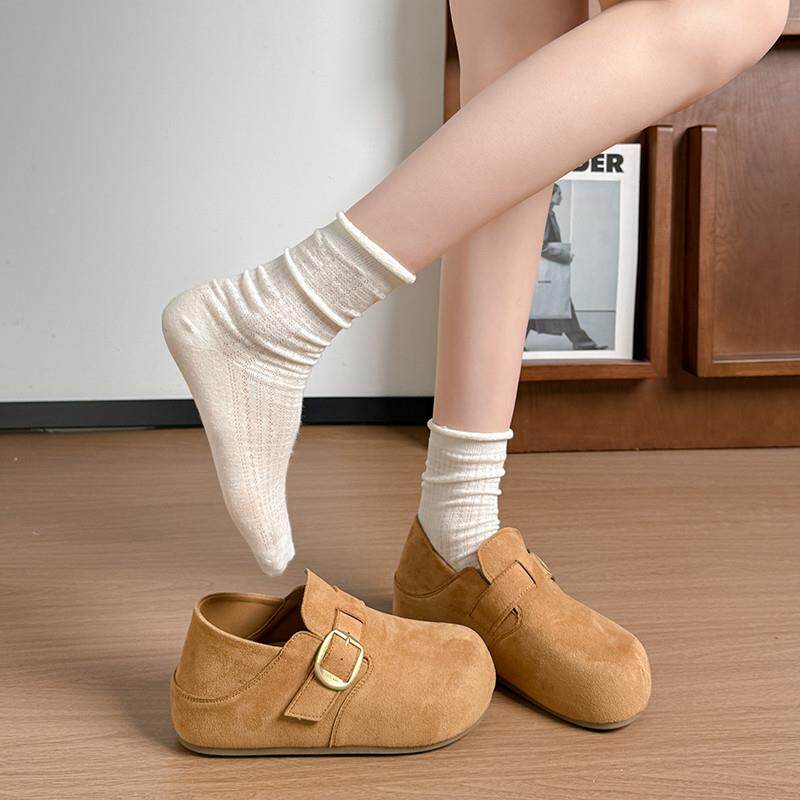 新品厚底内增高两穿勃肯鞋女2026新款春夏鞋子复古爆款百搭豆豆乐