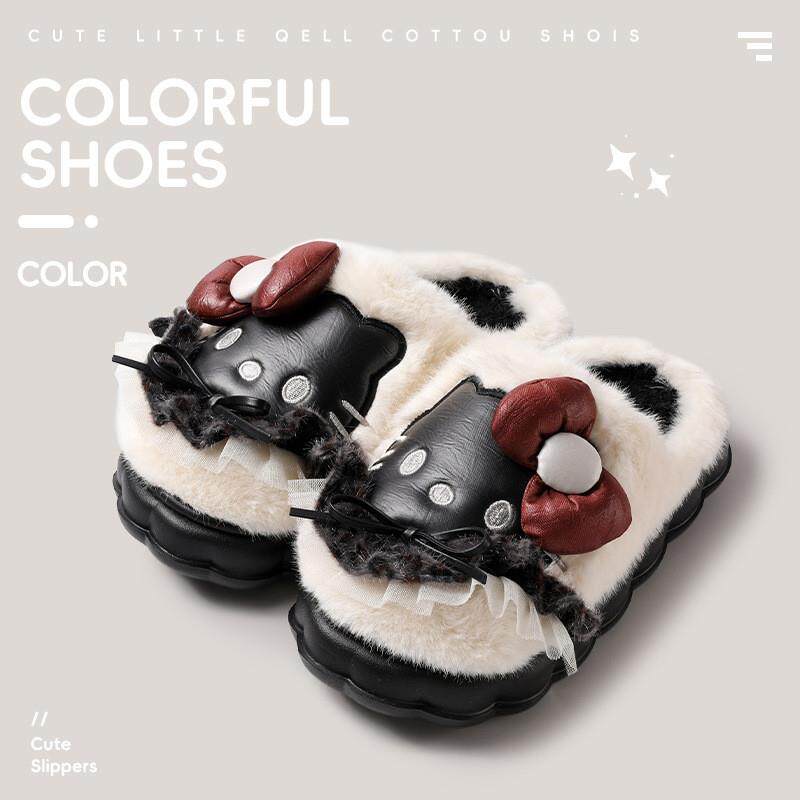 日本可爱棉拖鞋2025秋冬新