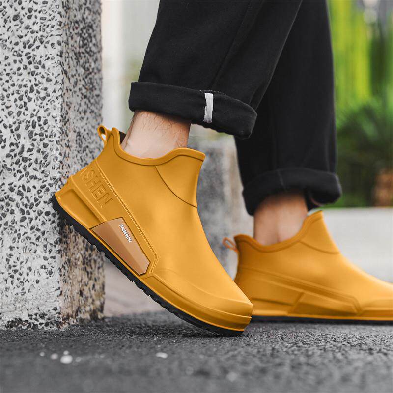 新品新品雨鞋男款中筒雨靴防滑耐磨厨房工作胶鞋男士水靴钓鱼劳保