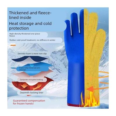 加绒防水手套防寒加厚冬天