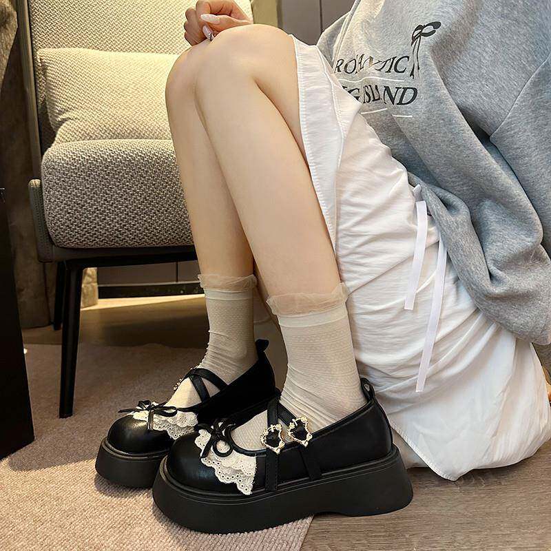 好货松糕厚底玛丽珍小皮鞋女2026春季新款复古圆头浅口百搭lolita