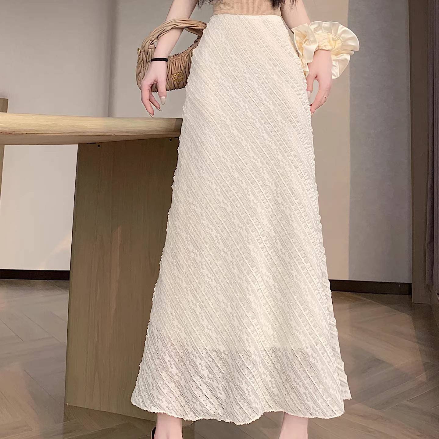 新品高腰鱼尾裙半身裙春装女款2026年新款a字裙中长款包臀裙裙子