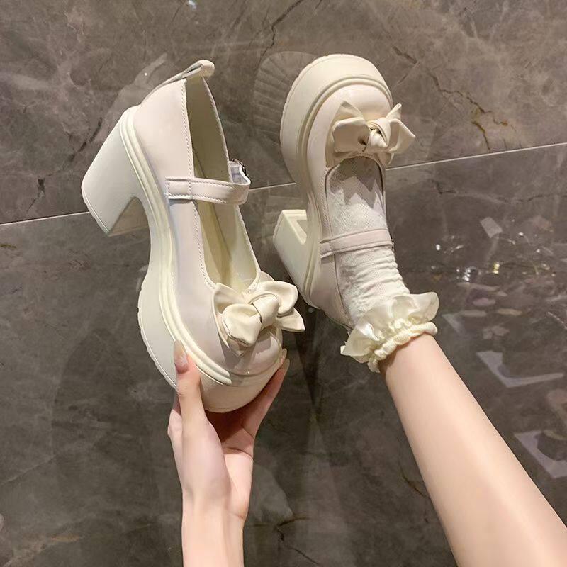 新品31-42 日系甜美lo鞋子原创lolita大头鞋女爆款玛丽珍小皮鞋厚