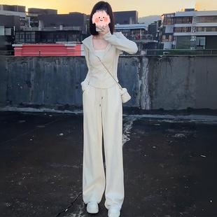 新品大码粉色运动休闲卫衣套装女春秋胖mm300斤ootd穿搭一整套高