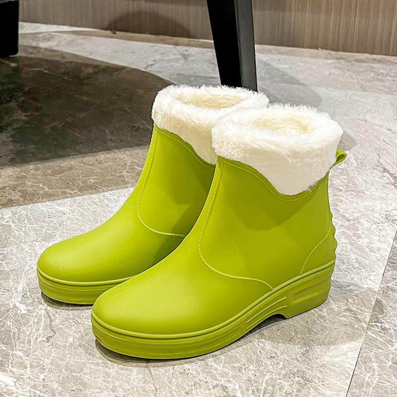 新品雨鞋女夏季时尚款外穿软底低筒水鞋防滑防水轻便雨靴平底低帮