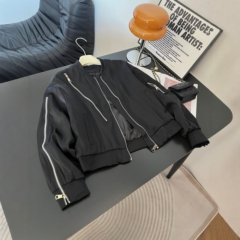 新品短款棒球服女外套2025