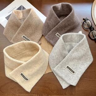 脖套女款2025新款冬百搭扣子保暖小围巾秋韩版高级感护颈领圈围脖