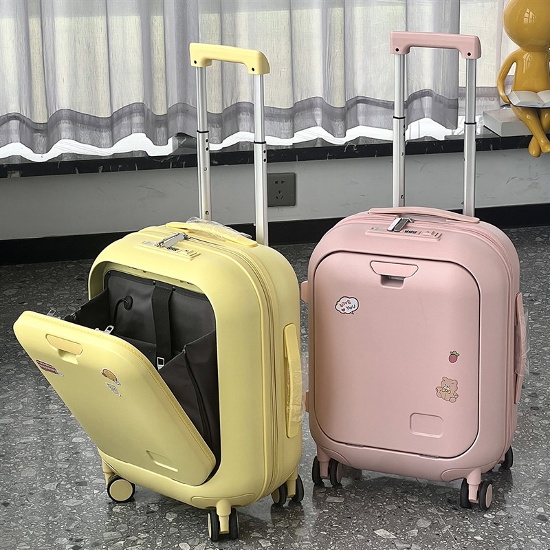前开口儿童行李箱女孩18寸小型轻便拉杆箱大容量出差U旅行登机箱2