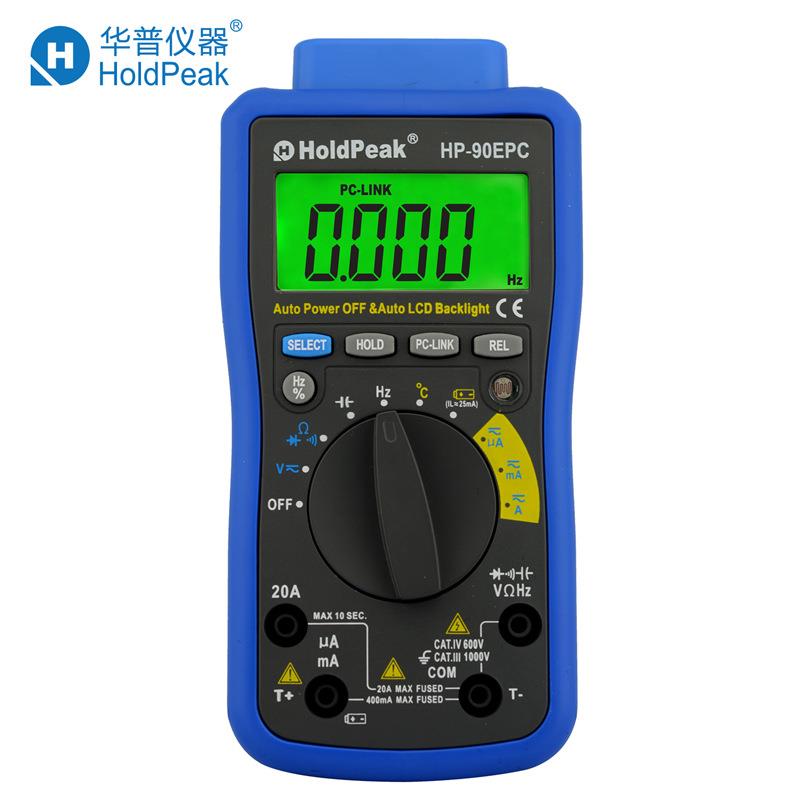 华普HP-90EPC电脑连接数字万用表CATIV电子万能表自动高精准