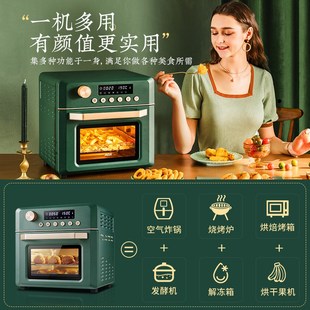 ACA电烤箱家用烘焙多功能全自动迷你智能空气炸迷你小烤箱搪瓷胆