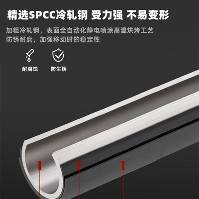 可移动电视支架落地推车带轮立式挂架加厚通用适用75寸一体机架子