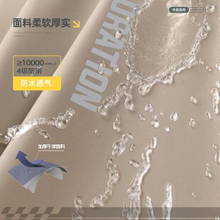 备美防紫外线防水牛津布长款 雨衣电动车骑行防暴雨立领护颈旅游