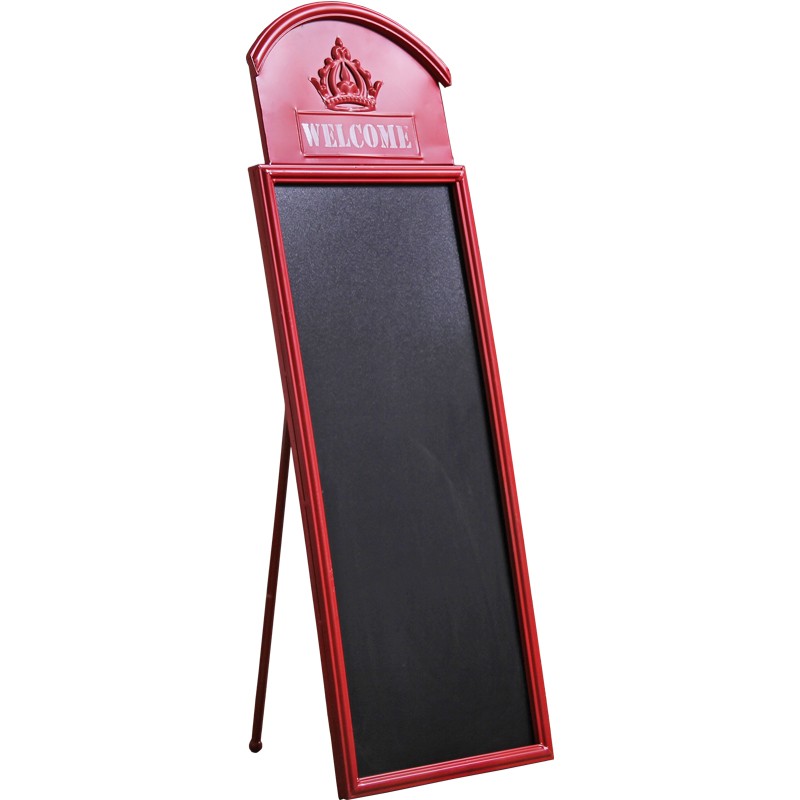 复古做旧铁艺立式小黑板挂式广告牌咖啡馆餐厅创意墙壁挂饰宣传板