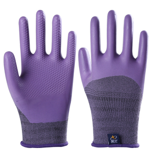 星宇劳保手套优耐保A689耐磨防滑透气乳胶压纹工地建筑工作钢筋工