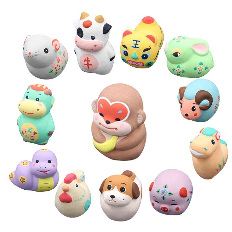 国家非遗无锡特色惠山泥人精品十二生肖泥塑工艺品装饰品本色系列,特色手工艺,泥人/泥塑/面塑,淘宝优惠券,粉丝福利购,淘宝优惠卷