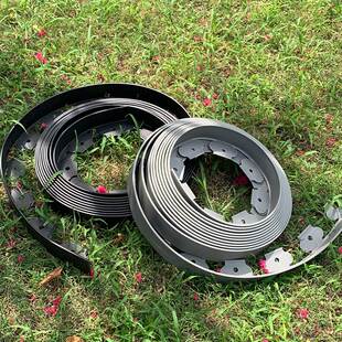 l型花园花坛挡土板花池园林绿化草石隔离带庭院分隔土石草坪加厚