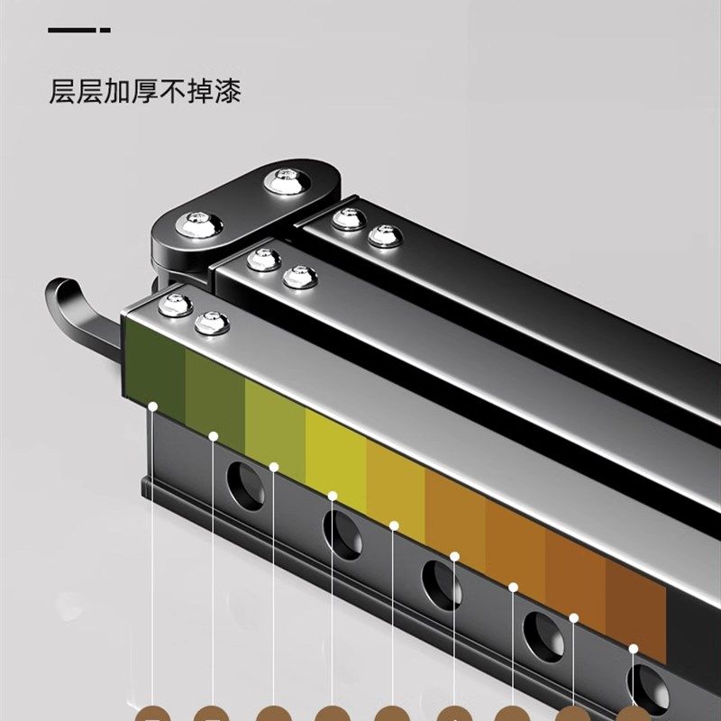 折叠晾衣架壁挂式室内飘窗家用阳台隐形上翻凉衣杆伸缩晒被子神器,收纳整理,壁挂晾晒架/网,淘宝优惠券,粉丝福利购,淘宝优惠卷