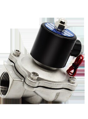 304水阀不锈钢电磁阀220V电阀24V电动开关管道阀门DN25常闭水阀油