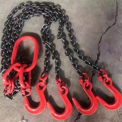 链条吊链条锁起重具钩套索具钢板链条套链条装成组起重吊钩成