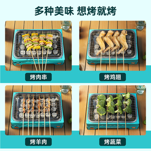 碳烤架 户外野餐露营一次性烧烤炉子果木炭自烤肉家用无烟便携式