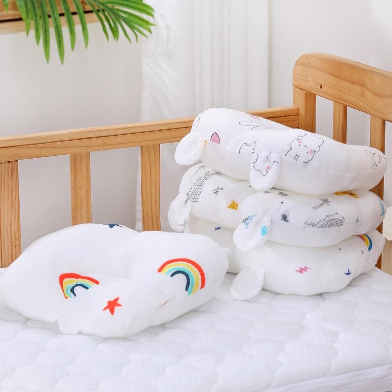 立体耳朵定型枕新款婴儿枕头棉面料四季枕头0-1岁防偏头定型枕