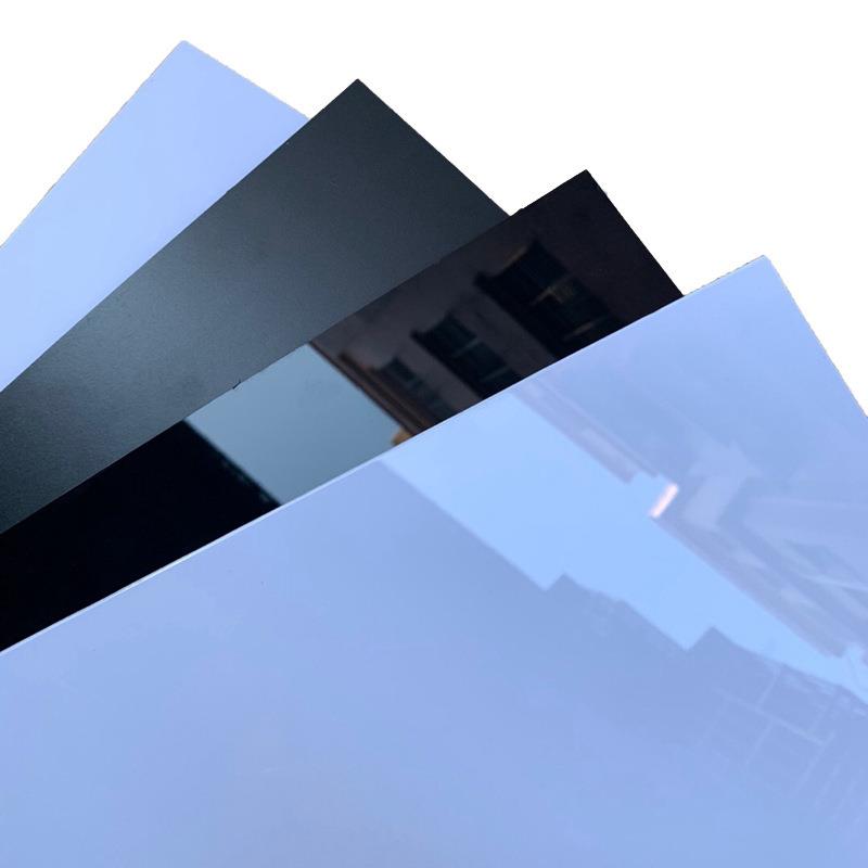 哑黑哑白pvc片材塑料硬板光面黑色白色PVC薄片透明胶片UV印刷加工