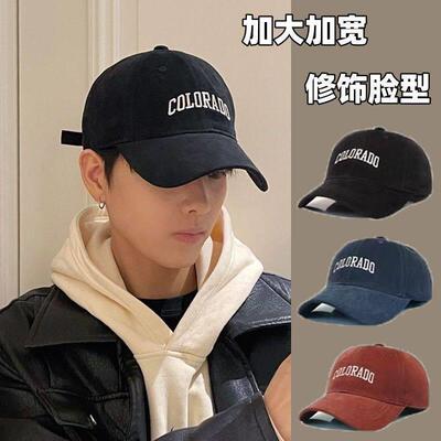 百搭鸭舌帽女士新款百搭棒球鸭舌帽深顶大头防晒遮阳加长鸭舌帽
