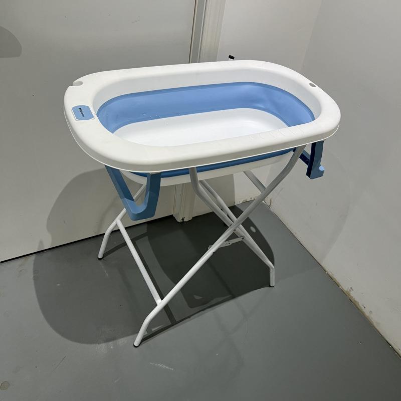 免弯腰宠物洗澡盆折叠浴盆猫咪小狗浴桶沐浴盆加高架子支架澡盆子