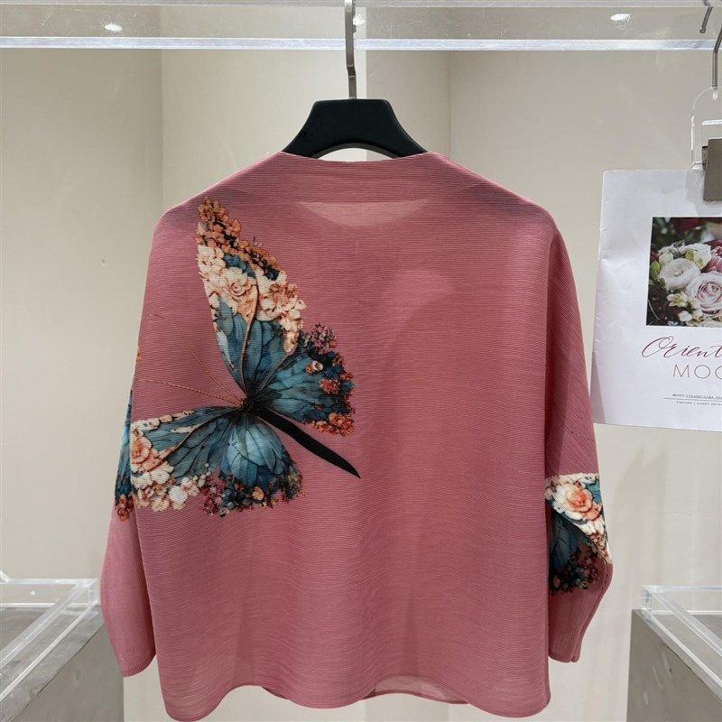 2025夏袖显j瘦遮肉超弹力优雅阔腿裤裙气质妈妈中年套装