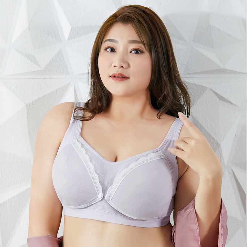 大码孕妇哺乳内衣聚拢防下垂产后B喂奶夏季薄款孕期大胸专用文胸