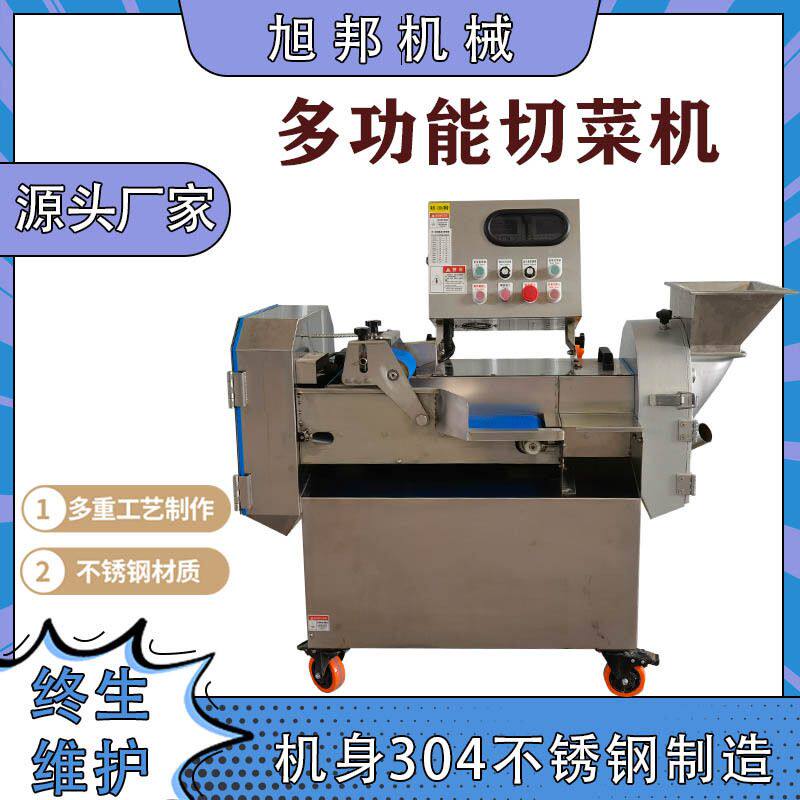 大型蔬果加工设备 变频双头多功能瓜果切片机 辣椒豆角自动切菜机