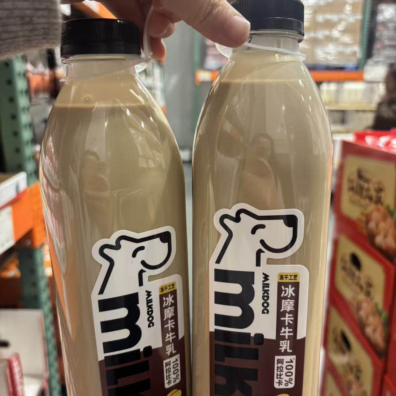 costco开市客每一克冰摩卡牛乳950ml*2低温奶巴氏杀菌 冷藏发货