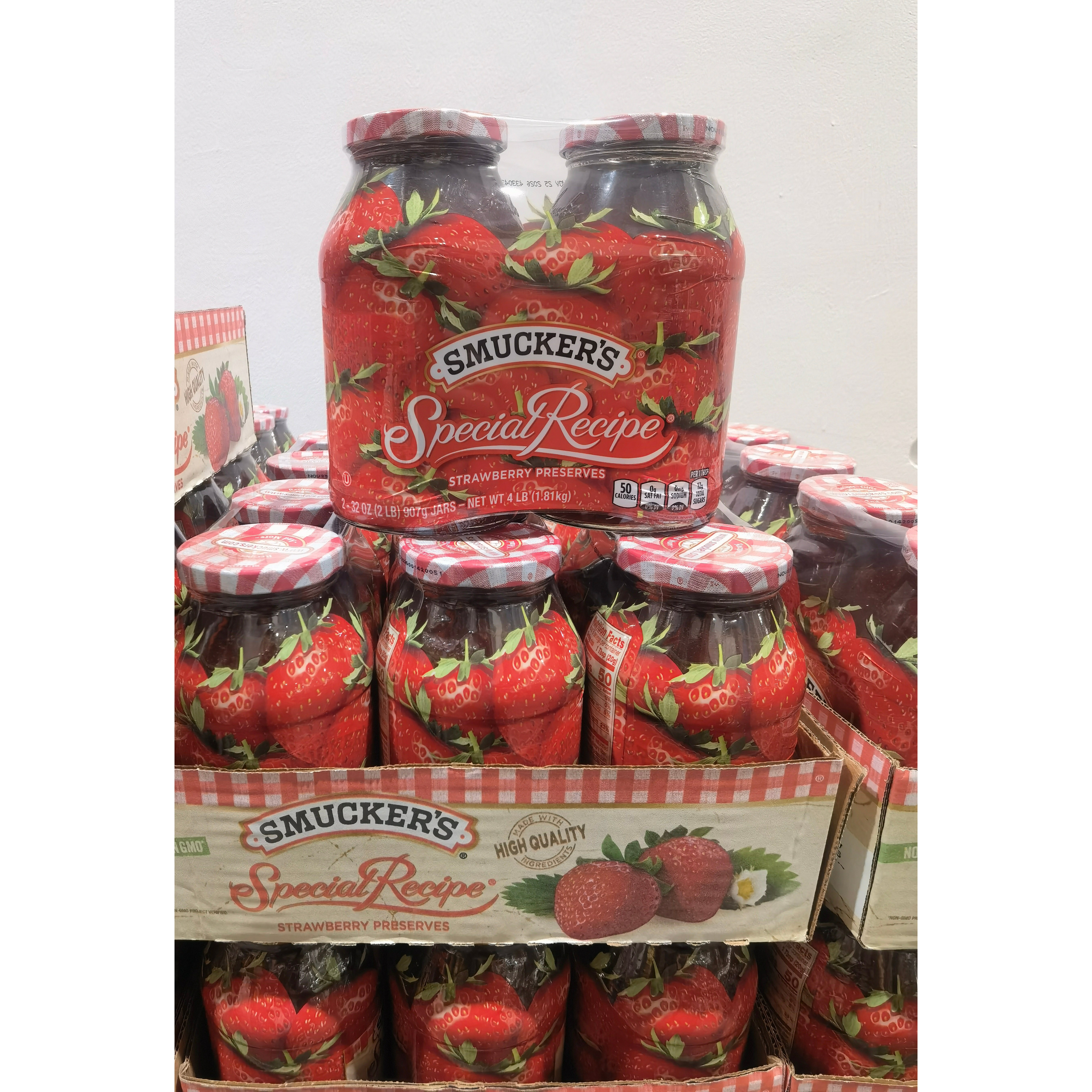 上海costco代购美国进口Smucker's草莓果酱907克抹酱面包烘培食品