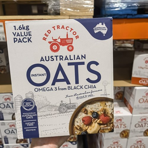 上海Costco澳洲红色拖拉机OMEG3奇亚籽燕麦片800g膳食纤维营养餐