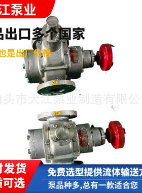 大江泵业YCB-10/0.6不锈钢齿轮泵圆弧泵低噪音输送泵