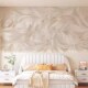 奶油风抽象艺术墙纸壁画电视背景墙壁布客厅卧室法式 级感墙布