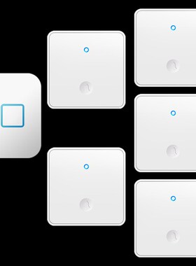 无线门铃家用自发电超远距离86D型室外免打孔老人呼叫器五拖一