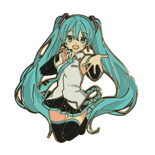 初音未来金属徽章胸针动漫周边书包配饰pin谷子书包饰品