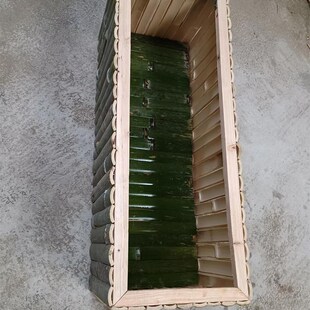 防腐竹子花盆种菜花槽深高盆长条型阳台种菜神器家庭种植箱园艺盆