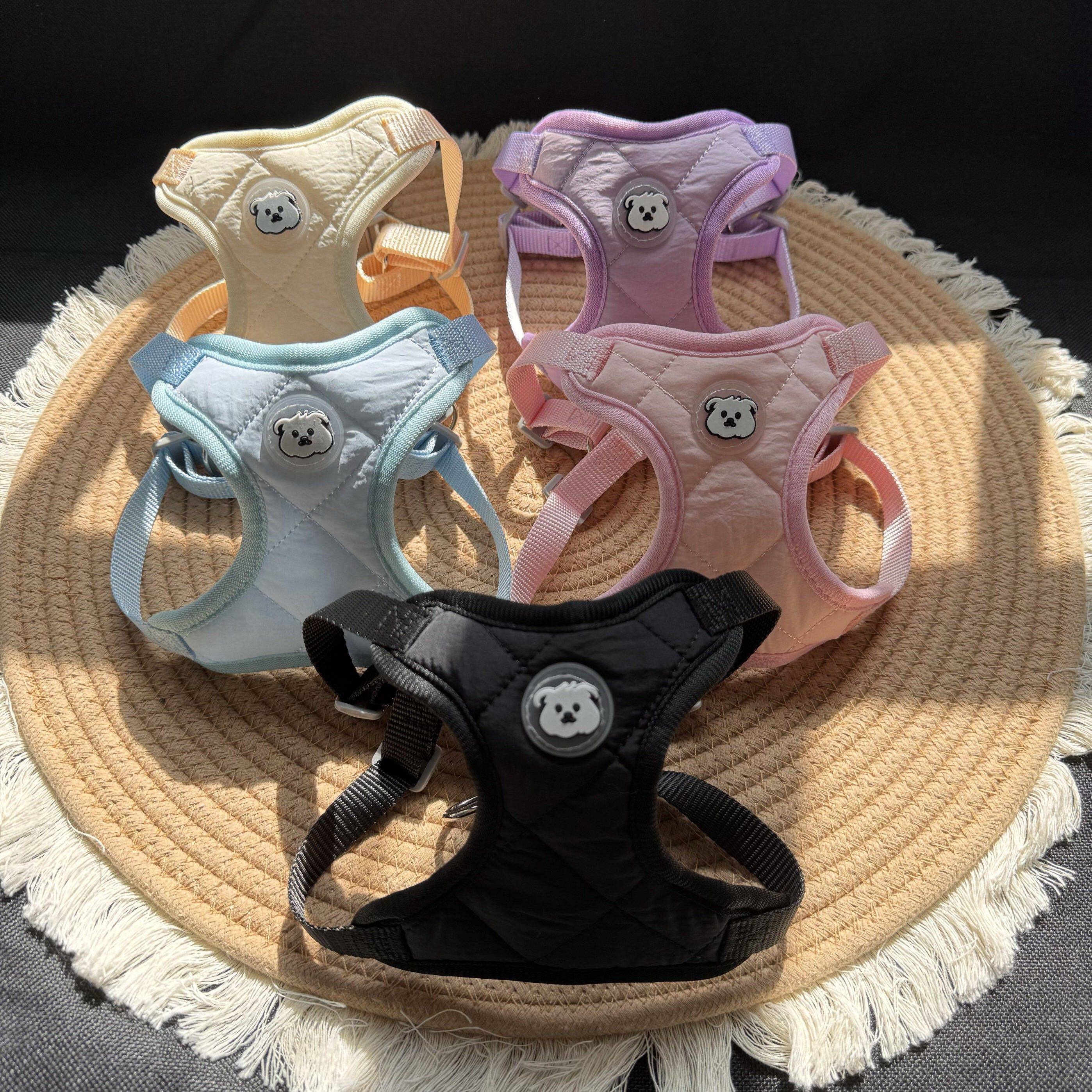 狗皮带背心式皮带泰迪法国斗牛犬柯基比熊小型和中型狗散步皮带AI