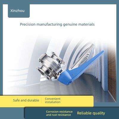 304不锈钢Duckbill快速安装蝶阀卫生级手动夹紧式快开蝶阀卡盘快