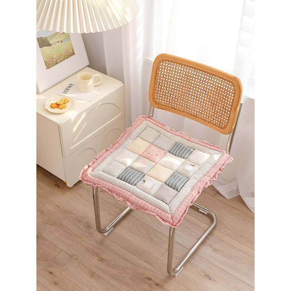 韩式纯棉田园椅垫餐桌垫办公室久坐垫子榻榻米卧室加厚软垫,居家布艺,椅垫,淘宝优惠券,粉丝福利购,淘宝优惠卷