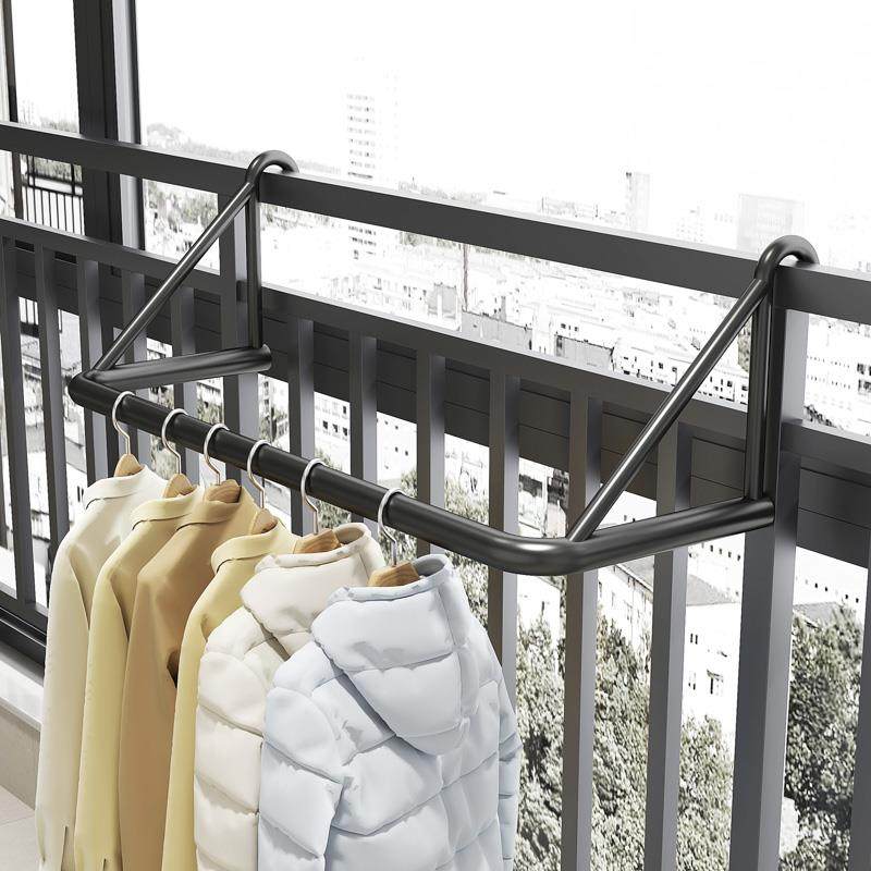 阳台晾衣器窗外窄防盗窗网护栏晾衣架晾衣杆挂窗晾衣架挂室外,收纳整理,小型晾晒架,淘宝优惠券,粉丝福利购,淘宝优惠卷