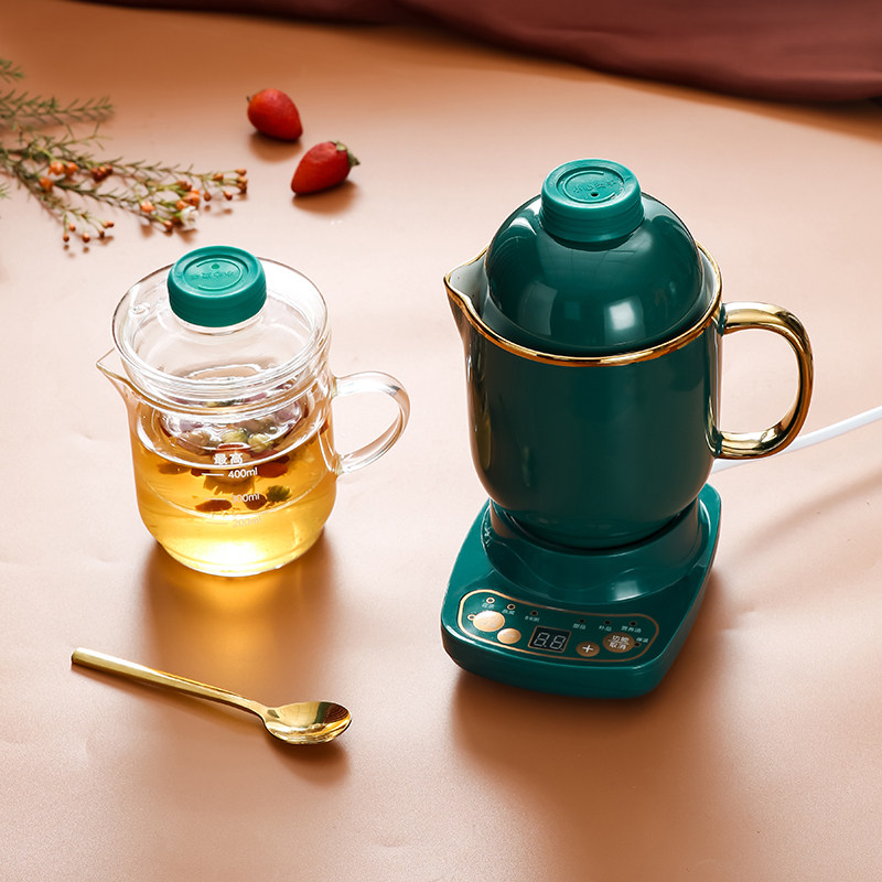 迷你电炖锅陶瓷养生杯女办公室花茶壶多功能煲汤热牛奶X煮咖啡BB